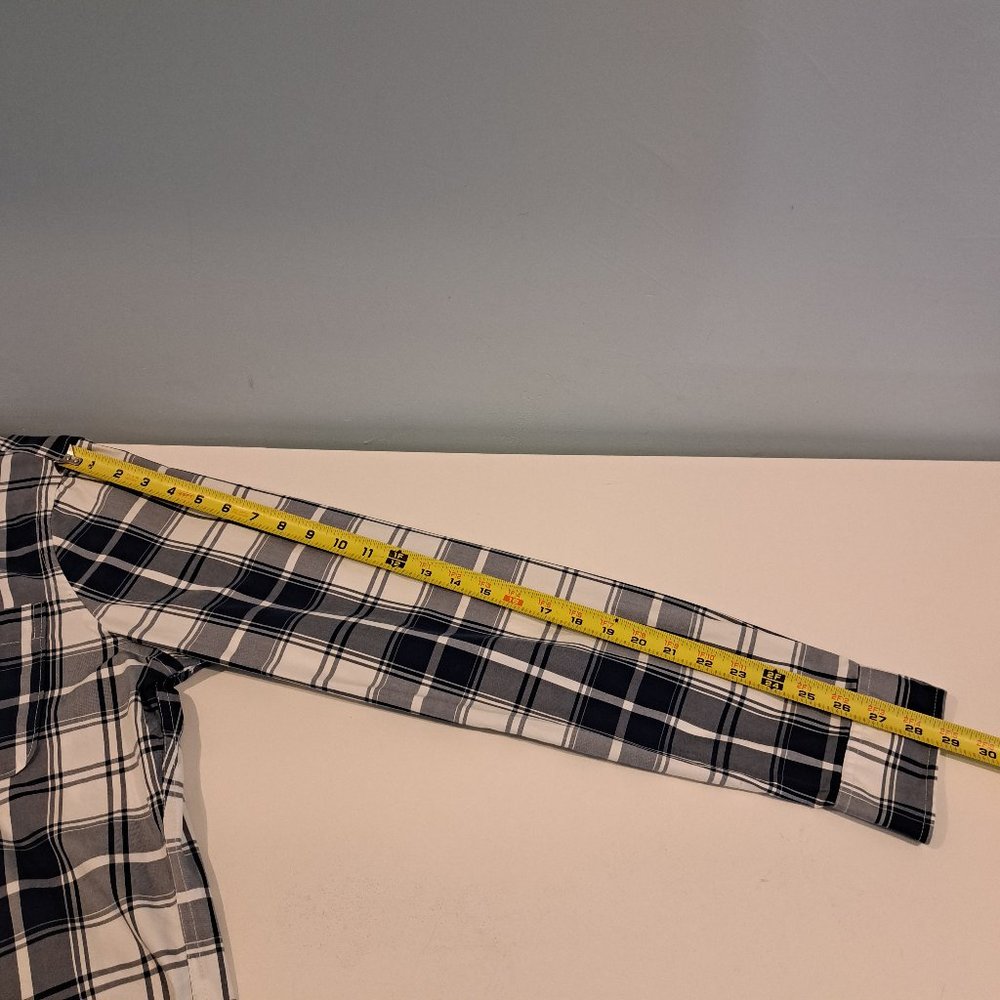 Abercrombie & Fitch Men's Muscle Large Long Sleeve Button Down Plaid Shirt - Picture 13 of 14